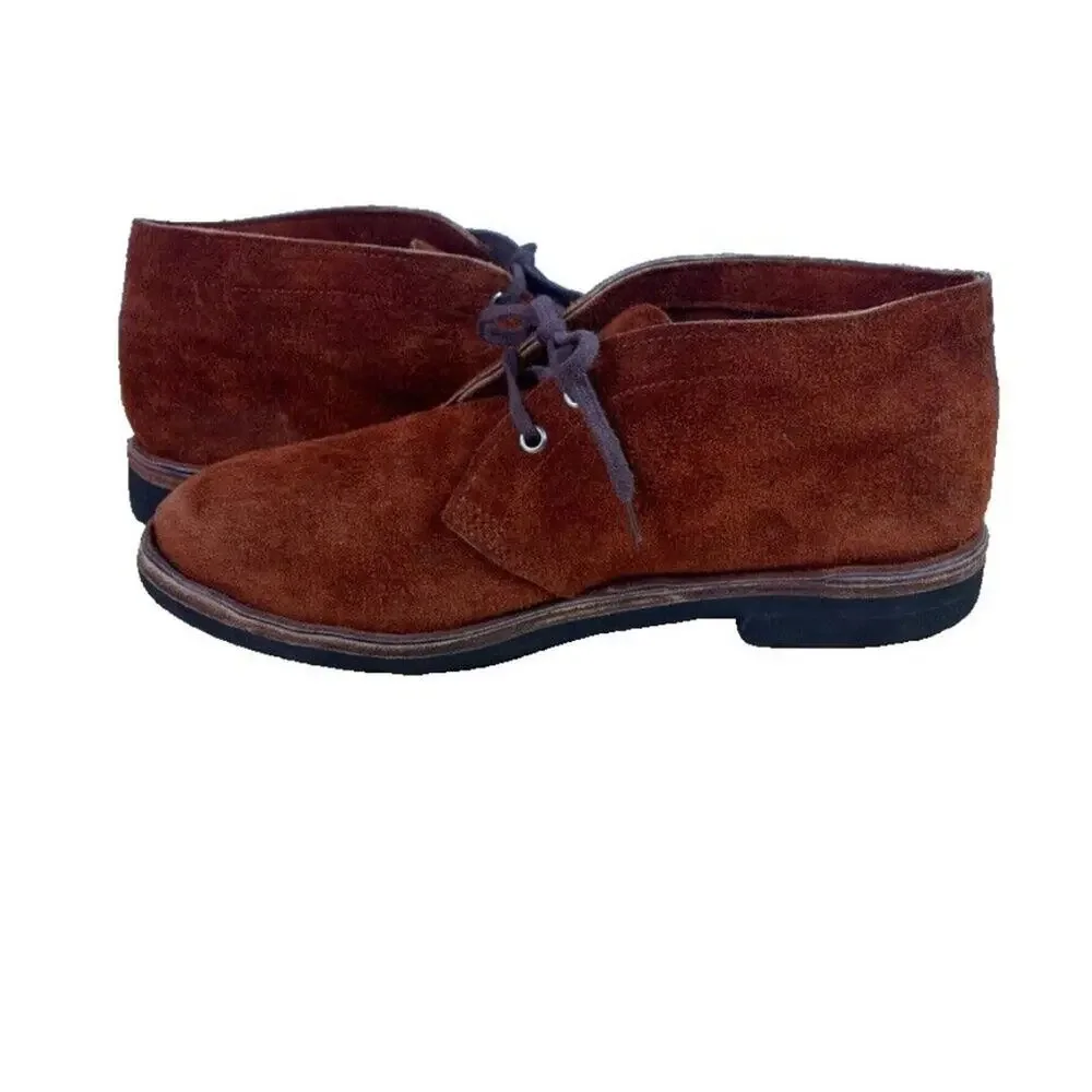 Chukka Boots Men's Suede Leather Brown Formal Casual Handcrafted Lace Up Comfort